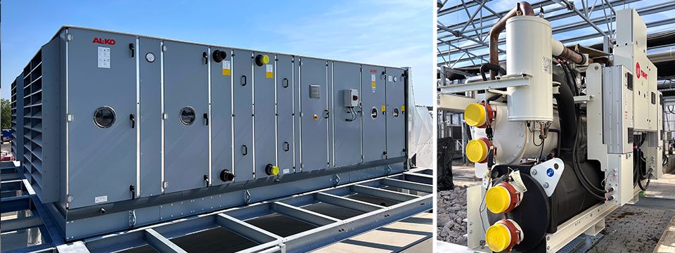 High efficiency air handling and heat pump solution powers expansion for drinks manufacturer 