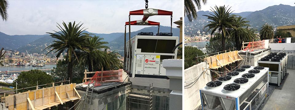 Flexible and high level comfort cooling and heating delivery for a 5-star hotel in Italy