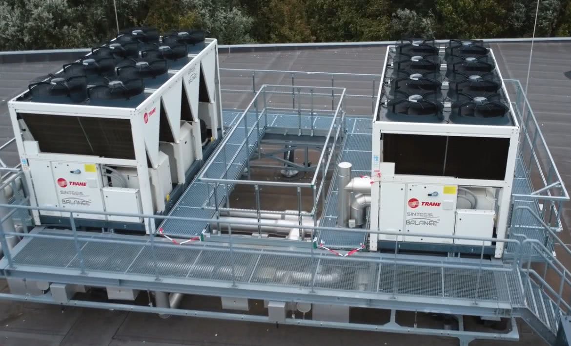 Walraven servicedeck maakt Trane machines veilig toegankelijk voor onderhoud